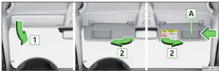 SKODA Rapid (2014) - Pare-soileil avant - 1