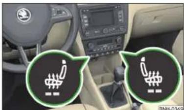 SKODA Rapid (2014) - Chauffage des sièges avant - 1