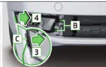 SKODA Rapid (2014) - Remplacement de I'ampoule du feu antibrouillard - 2