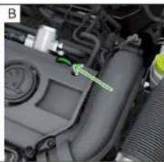 SKODA Rapid (2014) - Demarrage assisté par la batterie d'un autre vehicule - 3