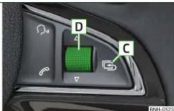 SKODA Rapid (2014) - Commande du système d'informations - 2