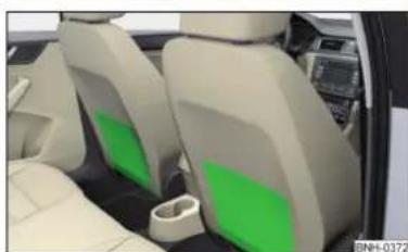 SKODA Rapid (2014) - Poches de rangement sur les sièges avant - 1
