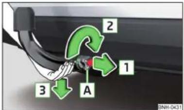 SKODA Rapid (2014) - Retirer la boule d'attelage - 2ème étape - 1