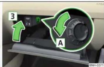 SKODA Rapid (2014) - Compartment de rangement cote passager - 2