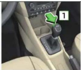 SKODA Rapid (2014) - Modes et commande du levier sélecteur - 2