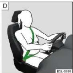 SKODA Rapid (2014) - Bouclage et débouclage des ceintures de sécurité - 4