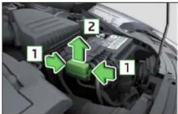 SKODA Rapid (2014) - Fusibles dans le compartmente menteur - 1