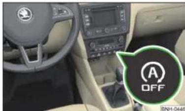 SKODA Rapid (2014) - Déactualisation / activation manuelle du système - 1