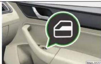 SKODA Rapid (2014) - Ouvrir/fermer les vitres - 2