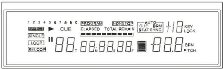 Omnitronic DJS1200 - VFD-Display - 1