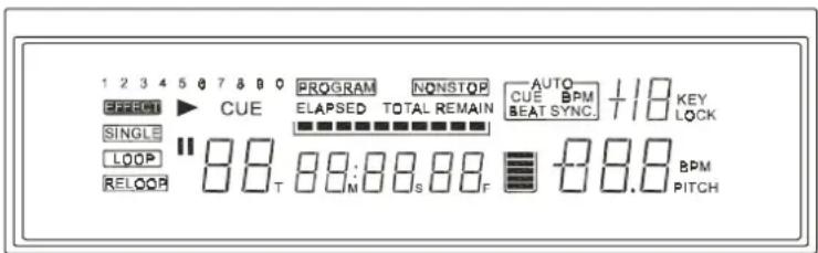 Omnitronic DJS1200 - Affichage VFD - 1
