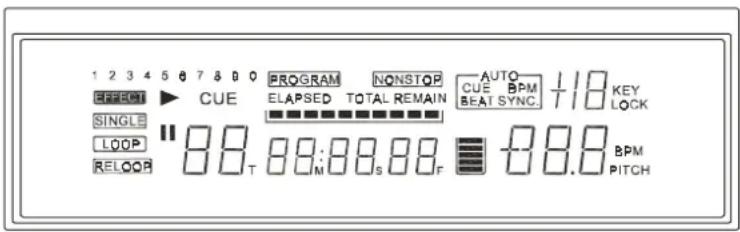 Omnitronic DJS1200 - VFD-Display - 1