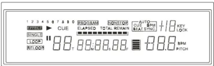 Omnitronic DJS1200 - Pantalla VFD - 1