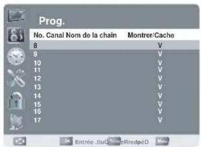 AOC LE23H062 - Afficher/Cacher une chaine - 2