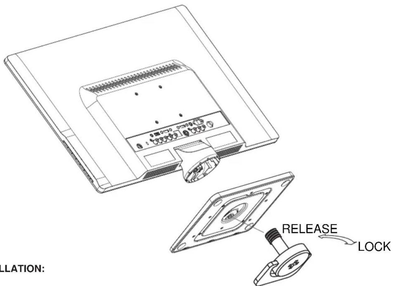 AOC LE23H062 - INSTRUCTIONS D'INSTALLATION - 1