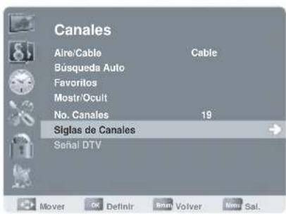 AOC LE23H062 - Configurar el nombre del canal - 1