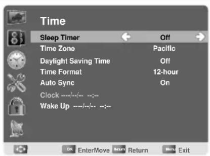AOC LE23H062 - Setting up Time menu - 1