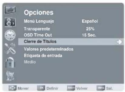 AOC LE23H062 - Configurar subtitleos ocultos - 1