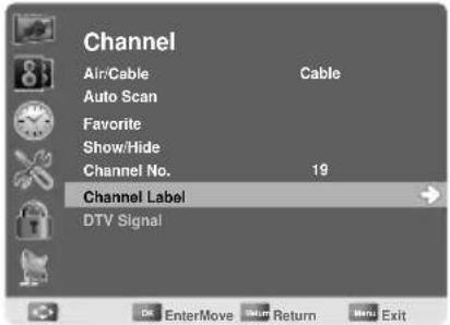 AOC LE23H062 - Channel Name Setting - 1