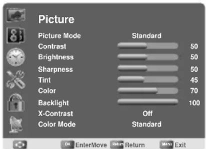 AOC LE23H062 - Viewing the Menus - 1