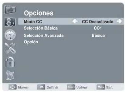 AOC LE23H062 - Configurar subtitleos ocultos - 2