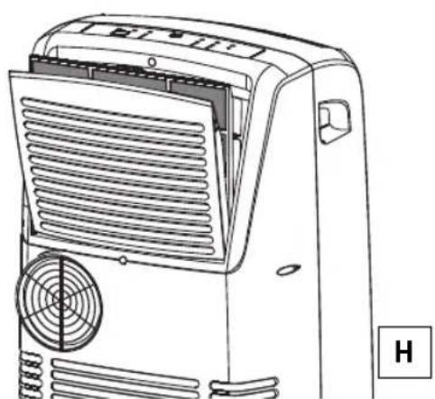 DELONGHI Pinguino PAC N90.B - REINIGING VAN DE LUCHTFilters - 1