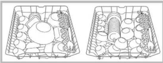 HOTPOINT-ARISTON LFS 217 A BKHA - Voorbeelden van het inladen van het bovenrek - 1
