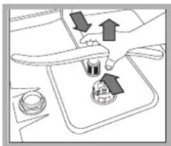 HOTPOINT-ARISTON LFS 217 A BKHA - Reinigen van de sproeiarmen - 2