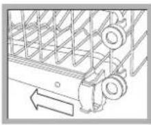 HOTPOINT-ARISTON LFS 217 A WHHA - Regule a altura do cesto superior. - 2