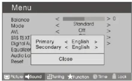 HAIER LT22R3CGW - Audio Languages (Lingue audio) - 1
