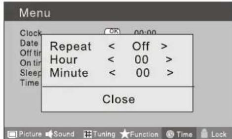 HAIER LT22R3CGW - Off Time (Ora di spegnimento) - 1