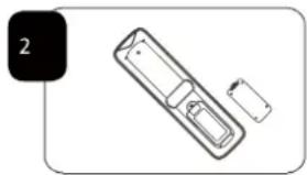 HAIER LT22R3CGW - DE BATTERIJEN PLAATSEN - 2