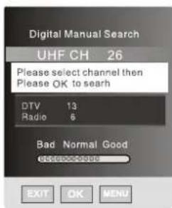 HAIER LT22R3CGW - DIGITAL MANUAL SEARCH (Digitale kanalen handmatig zoeken) - 2