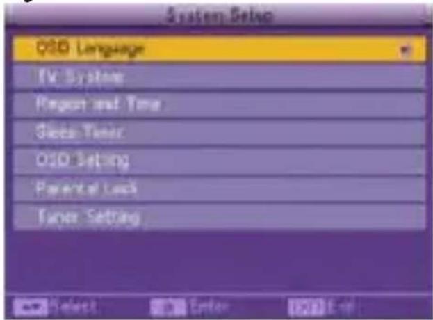 KONIG DVBT SCART12 - Systémová nastavení - 1