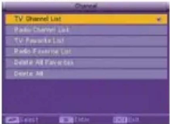 KONIG DVBT SCART12 - Menu de canales - 1
