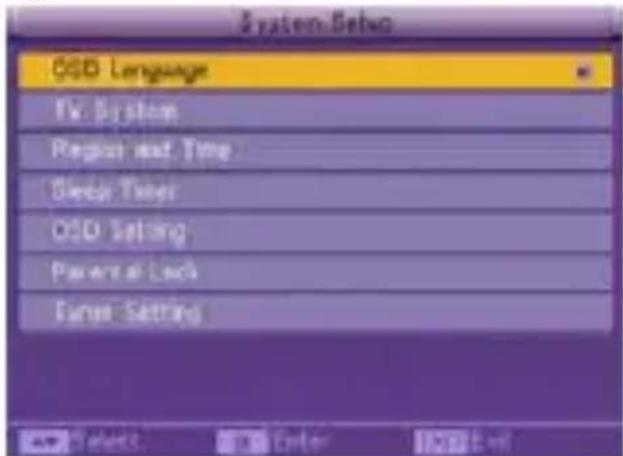 KONIG DVBT SCART12 - System Setup - 1