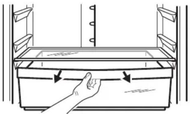 ELECTROLUX ENA34933W - Emplacement des balconnets de la porte - 2
