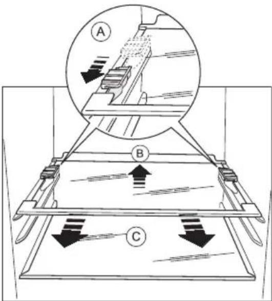 ELECTROLUX ENA34933W - Retrait des supports de clayette - 1