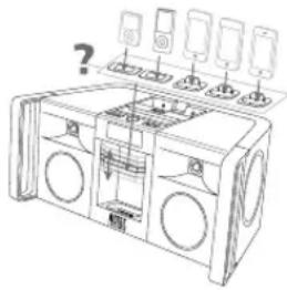 ALTEC LANSING IMT810 - Poussez doucement l'adaptateur d'iPhone ou iPod sur le socle. - 1