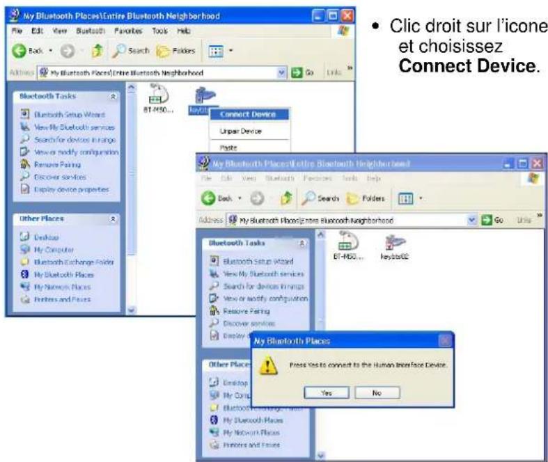 KeySonic ACK540 BT - Installation du clavier avec le pilote Bluetooth WIDCOMM - 5