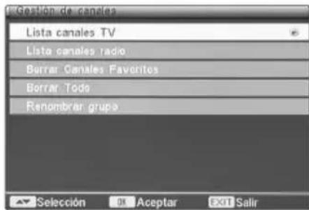 FAGOR Tedi 200 P - 5.2.1.- Menu Gestión de canales - 1
