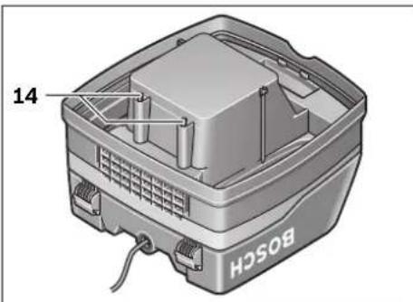 BOSCH GAS 25 Professional - Senzory naplenei - 1