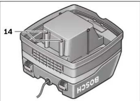 BOSCH GAS 25 Professional - ΦHtbp 3a IIpeIaIa3BaHe Ha Typ6Hnata (BmKTe pHI. B) - 1