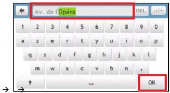 MIO Moov V505 TV - Comment chercher un Centre d'intérêt (CI) ? - 3