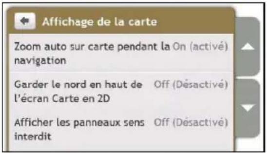 MIO Moov V505 TV - Affichage des cartes - 1