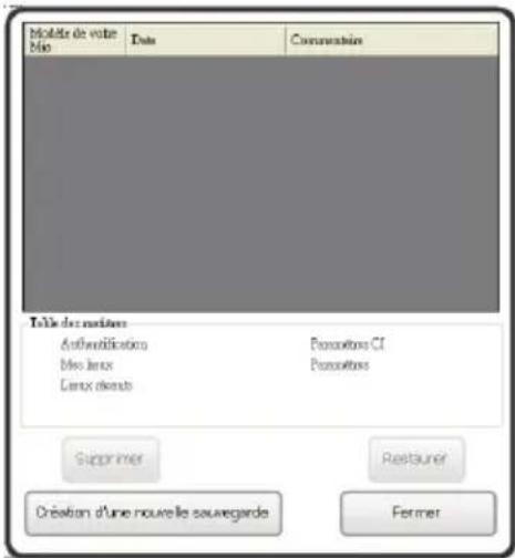 MIO Moov V505 TV - Sauvegarde et restauration - 1