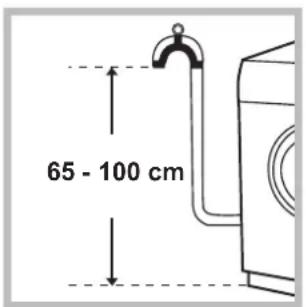 HOTPOINT-ARISTON Aqualtis AQLF9D 69 U A - Collegamento del tubo di scarico - 1