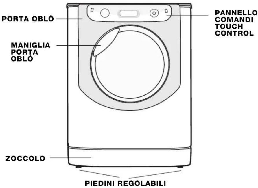 HOTPOINT-ARISTON Aqualtis AQLF9D 69 U A - Descrizione della macchina - 2