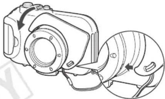 CANON PowerShot ELPH 100 HS - 请只安装防水套附带的腕带。 - 2