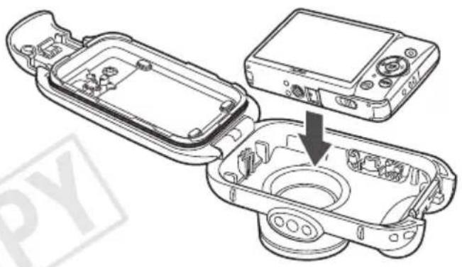 CANON PowerShot ELPH 100 HS - Inserting the Camera Into the Case - 1